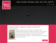 Tablet Screenshot of generazionemusica.com